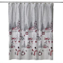 SKL Home Whistler Snowman Shower Curtain & Rug Set -Camden Isle Sales Shop 5970595 ALT3