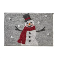 SKL Home Whistler Snowman Shower Curtain & Rug Set -Camden Isle Sales Shop 5970595 ALT4