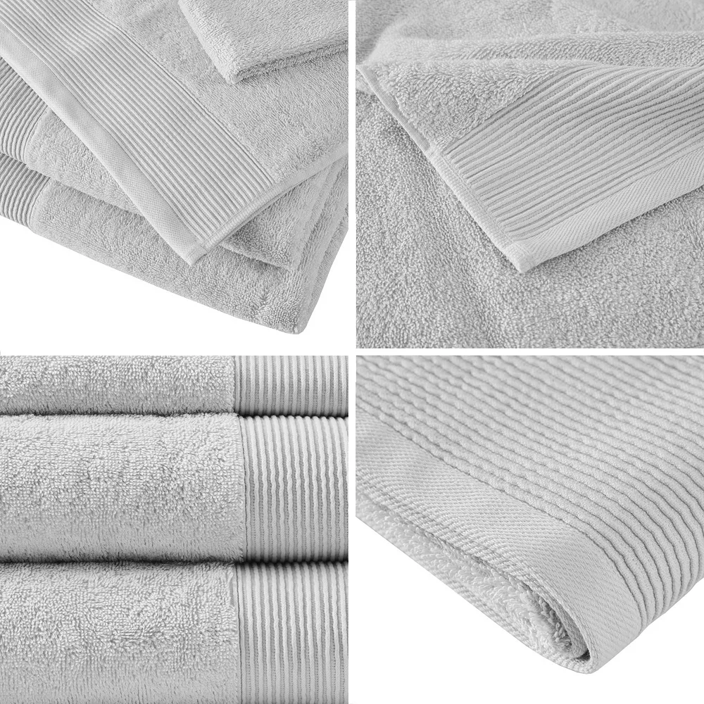 Beautyrest Nuage Luxurious Antimicrobial 6-piece Bath Towel Set 6 Beautyrest Nuage Luxurious Antimicrobial 6-piece Bath Towel Set - Image 4