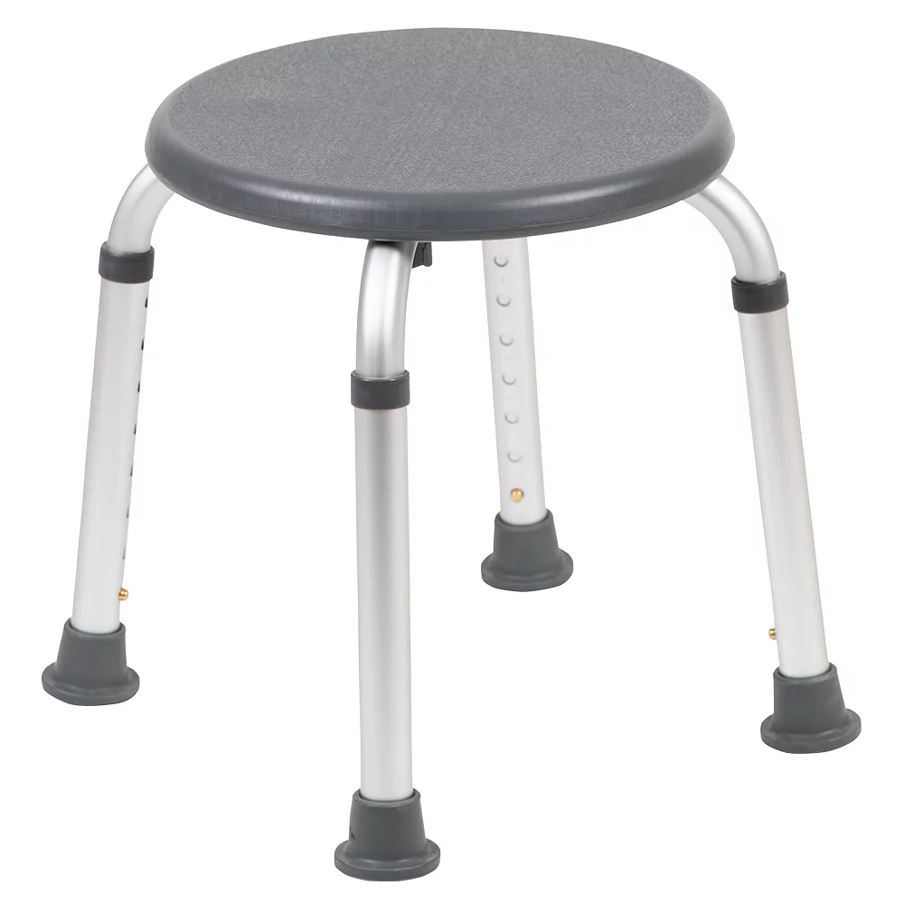Emma+Oliver Emma And Oliver Tool-Free 300 Lb. Capacity, Adjustable White Bath & Shower Stool 3 Emma+Oliver Emma And Oliver Tool-Free 300 Lb. Capacity, Adjustable White Bath & Shower Stool