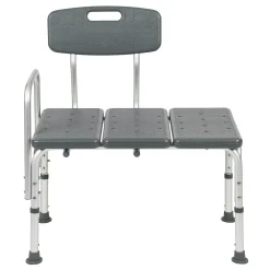 Emma+Oliver Emma And Oliver 300 Lb. Capacity Adjustable White Bath & Shower Medical Transfer Bench 9 Emma+Oliver Emma And Oliver 300 Lb. Capacity Adjustable White Bath & Shower Medical Transfer Bench -Camden Isle Sales Shop 5985017 ALT3
