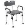 Emma+Oliver Emma And Oliver 300 Lb. Capacity Adjustable White Bath & Shower Chair With Depth Adjustable Back 1 Emma+Oliver Emma And Oliver 300 Lb. Capacity Adjustable White Bath & Shower Chair With Depth Adjustable Back -Camden Isle Sales Shop 5985023 Gray