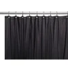 Carnation Home Fashions Extra Long 5 Gauge Vinyl Shower Curtain Liner With Metal Grommets - Black - 72" Wide X 84" Long -Camden Isle Sales Shop 5987299