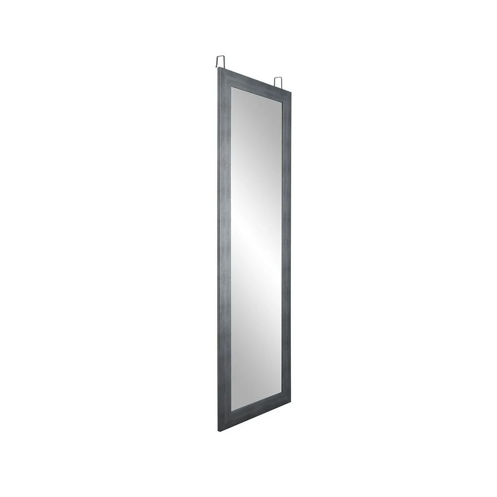BrandtWorks Cool Muted Silver Over The Door Full Length Mirror - 21.5" X 71" 3 BrandtWorks Cool Muted Silver Over The Door Full Length Mirror - 21.5" X 71"