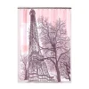 Carnation Home Fashions Tour Eiffel Fabric Shower Curtain -Camden Isle Sales Shop 5987552
