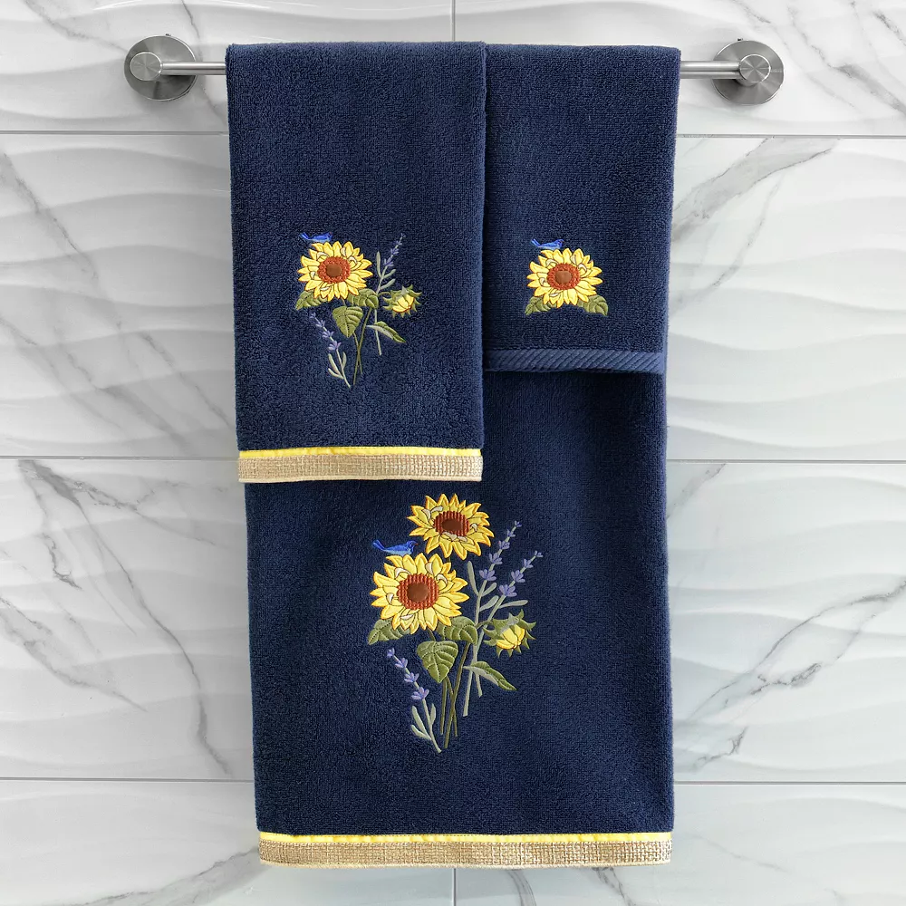Linum Home Textiles Turkish Cotton Girasol 2-piece Embellished Bath Towel Set 5 Linum Home Textiles Turkish Cotton Girasol 2-piece Embellished Bath Towel Set - Image 3