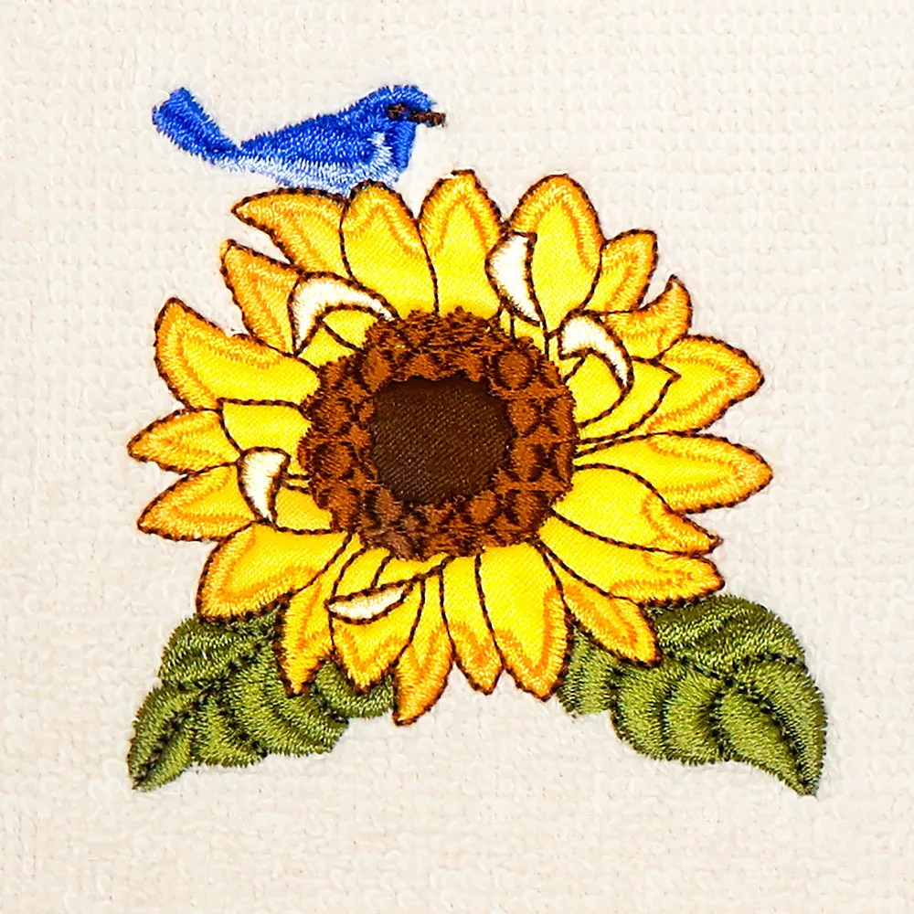 Linum Home Textiles Turkish Cotton Girasol 2-piece Embellished Fingertip Towel Set 6 Linum Home Textiles Turkish Cotton Girasol 2-piece Embellished Fingertip Towel Set - Image 4