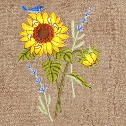 Linum Home Textiles Turkish Cotton Girasol 4-piece Embellished Towel Set -Camden Isle Sales Shop 5991402 ALT5