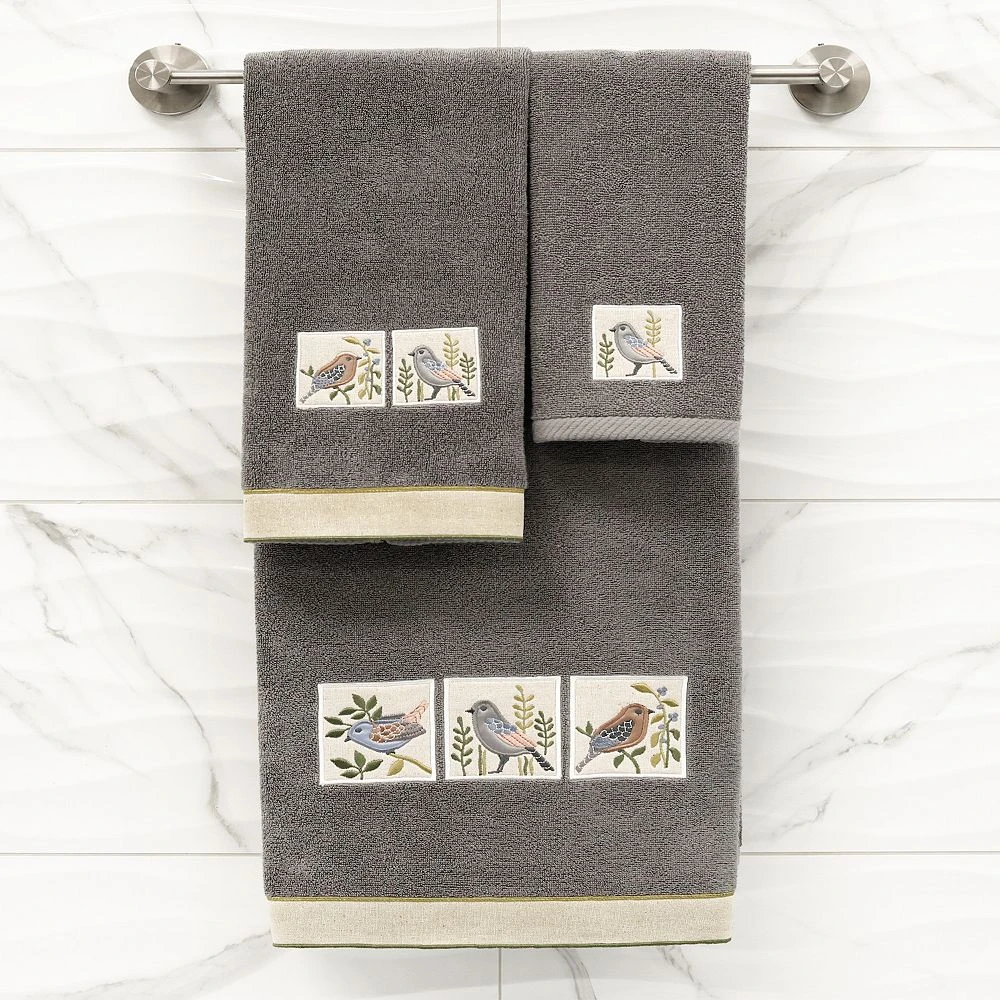 Linum Home Textiles Turkish Cotton Belinda 3-piece Embellished Towel Set 4 Linum Home Textiles Turkish Cotton Belinda 3-piece Embellished Towel Set - Image 2