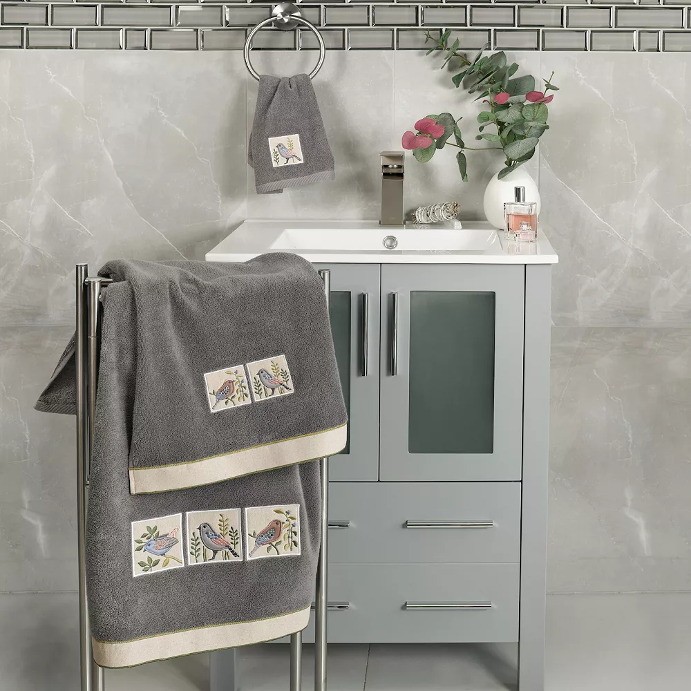 Linum Home Textiles Turkish Cotton Belinda 3-piece Embellished Towel Set 5 Linum Home Textiles Turkish Cotton Belinda 3-piece Embellished Towel Set - Image 3