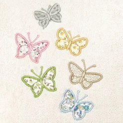 Linum Home Textiles Turkish Cotton Mariposa 2-piece Embellished Hand Towel Set -Camden Isle Sales Shop 5991800 ALT3