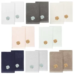 Linum Home Textiles Turkish Cotton Aaron 2-piece Embellished Fingertip Towel Set 11 Linum Home Textiles Turkish Cotton Aaron 2-piece Embellished Fingertip Towel Set -Camden Isle Sales Shop 5992554 ALT4