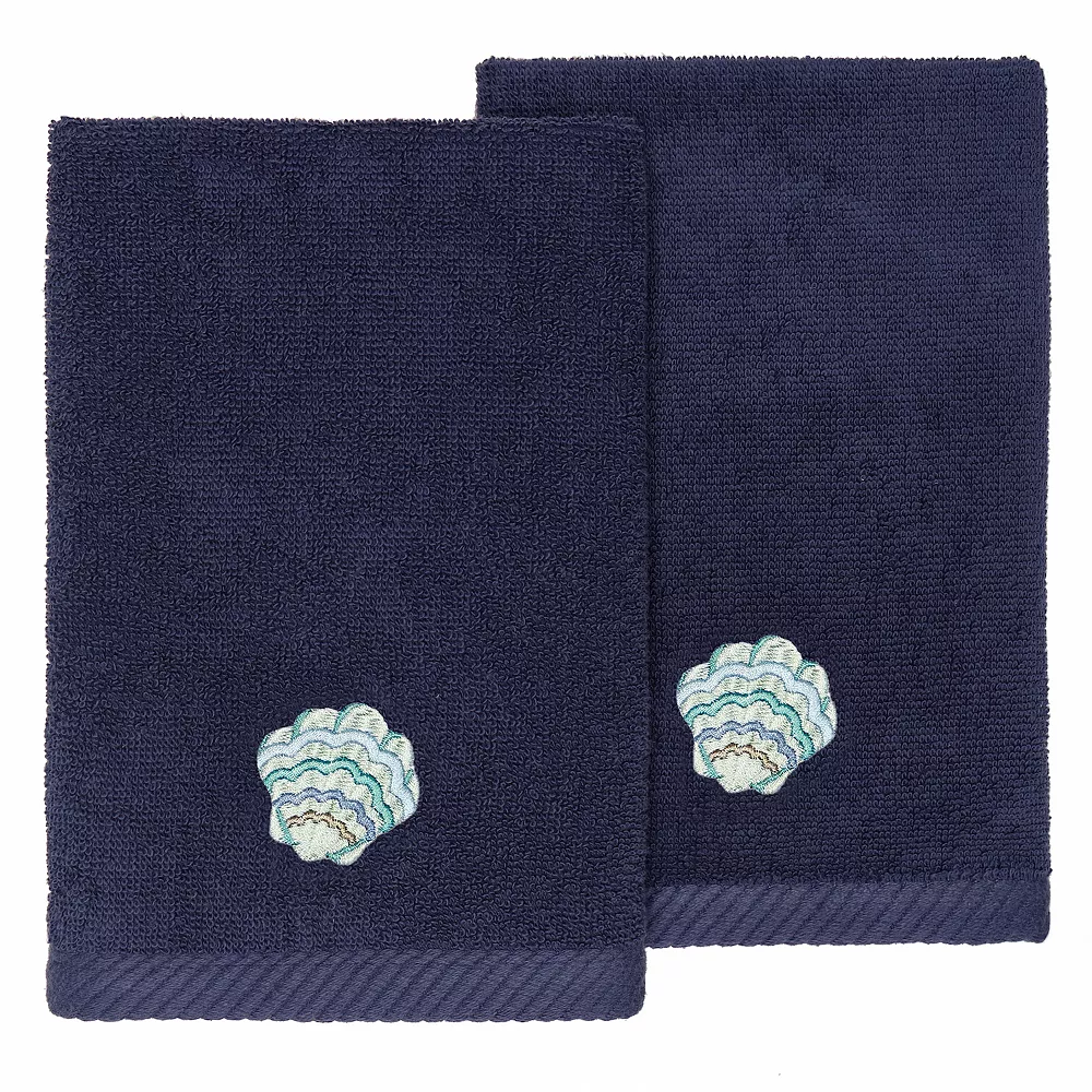 Linum Home Textiles Turkish Cotton Aaron 2-piece Embellished Fingertip Towel Set 3 Linum Home Textiles Turkish Cotton Aaron 2-piece Embellished Fingertip Towel Set