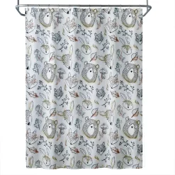 SKL Home Sketched Woodland Shower Curtain & Hooded Towel 2-piece Set -Camden Isle Sales Shop 5996038 ALT