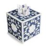 GAURI KOHLI Jodhpur Mother Of Pearl Tissue Box Cover - Blue -Camden Isle Sales Shop 6032490