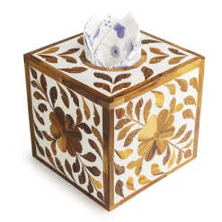 GAURI KOHLI Jodhpur Wood Inlay Tissue Box Cover