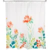 Juvale Floral Shower Curtain Set With 12 Hooks, Watercolor Flower Bathroom Decor (72 X 72 Inch) -Camden Isle Sales Shop 6063540