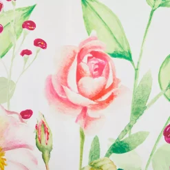 Juvale Botanical Floral Shower Curtain Set With 12 Hooks, Watercolor Flower Bathroom Decor (72 X 72 Inch) -Camden Isle Sales Shop 6063767 ALT3