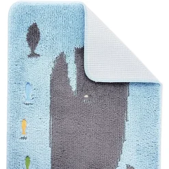 Juvale Non Slip Bath Mat, Kid's Bathroom Decor, Whale Rug (30.7 X 18.9 In) -Camden Isle Sales Shop 6066353 ALT3