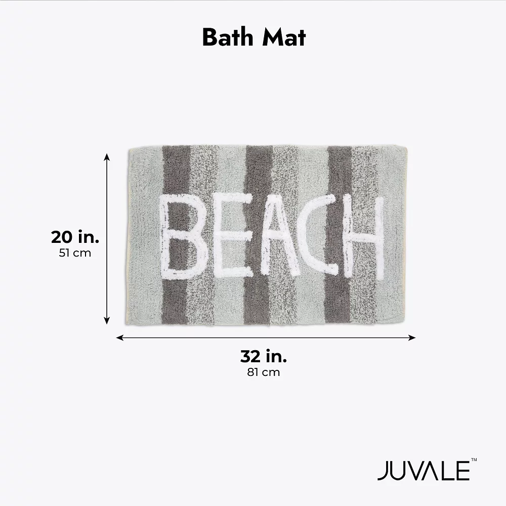 Juvale Non-Slip Bath Mat, Beach Bathroom Rug For Showers (Multi-Colored, 32 X 20 Inches) 5 Juvale Non-Slip Bath Mat, Beach Bathroom Rug For Showers (Multi-Colored, 32 X 20 Inches) - Image 3