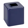 MDesign Steel Tissue Box Cover, Modern Facial Paper Holder - Navy Blue -Camden Isle Sales Shop 6121255 Matte Navy