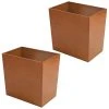MDesign Slim Trash Can Wastebasket, Small Garbage Container Bin, 2 Pack, Natural -Camden Isle Sales Shop 6124512 Cherry
