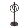 MDesign Steel Bathroom Towel Rack Holder Stand With 2 Hanging Rings -Camden Isle Sales Shop 6124547 Bronze