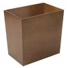 MDesign Slim Rectangle Trash Can Wastebasket, Small Garbage Container Bin, Brown -Camden Isle Sales Shop 6124646