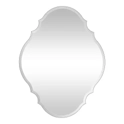 Cenports Camden Isle Dalia 23.5 In. X 30.5 In. Casual Irregular Frameless Classic Accent Wall Mirror