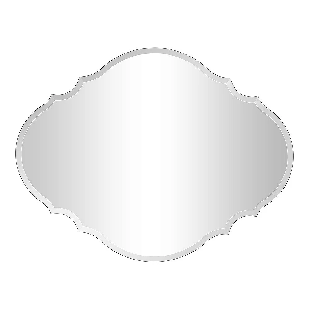 Cenports Camden Isle Dalia 23.5 In. X 30.5 In. Casual Irregular Frameless Classic Accent Wall Mirror 5 Cenports Camden Isle Dalia 23.5 In. X 30.5 In. Casual Irregular Frameless Classic Accent Wall Mirror - Image 3