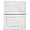 MDesign Soft Cotton Spa Mat Rug For Bathroom - 2 Pack 1 MDesign Soft Cotton Spa Mat Rug For Bathroom - 2 Pack -Camden Isle Sales Shop 6149552 White