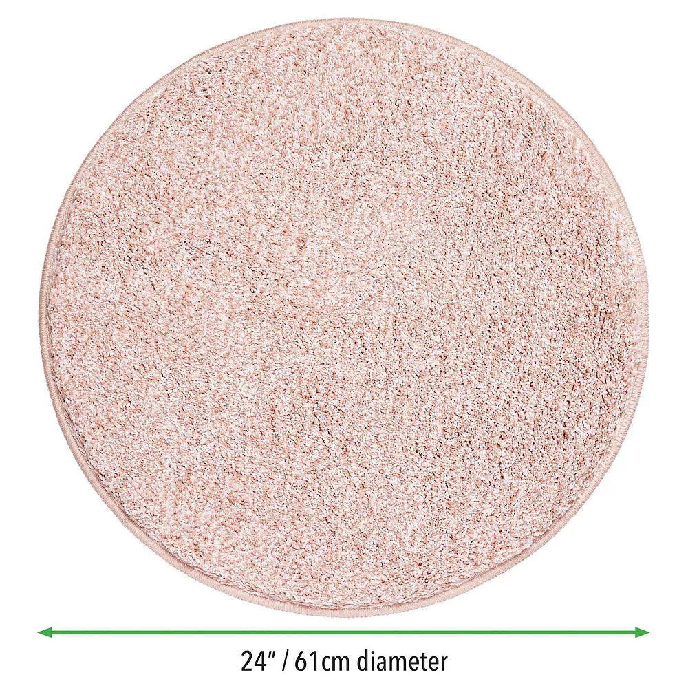 MDesign Microfiber Accent Rug Mat, 24" Diameter 6 MDesign Microfiber Accent Rug Mat, 24" Diameter - Image 4