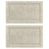 MDesign Soft Microfiber Non-Slip Spa Mat Rug, 34" X 21" - 2 Pack -Camden Isle Sales Shop 6168055 Light Beige