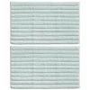 MDesign Soft Cotton Ribbed Mat Rug For Bathroom - 34" X 21", 2 Pack