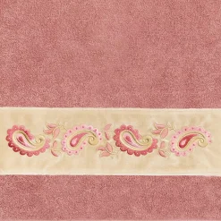 Linum Home Textiles Turkish Cotton Mackenzie 2-piece Embellished Bath Towel Set -Camden Isle Sales Shop 6200086 ALT3