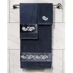 Linum Home Textiles Turkish Cotton Mackenzie 3-piece Embellished Towel Set -Camden Isle Sales Shop 6200277 ALT3