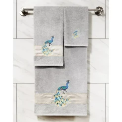 Linum Home Textiles Turkish Cotton Penelope 4-piece Embellished Towel Set -Camden Isle Sales Shop 6200308 ALT3