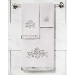 Linum Home Textiles Turkish Cotton May 2-piece Embellished Bath Towel Set -Camden Isle Sales Shop 6202458 ALT3