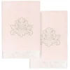 Linum Home Textiles Turkish Cotton May 2-piece Embellished Hand Towel Set -Camden Isle Sales Shop 6202464 Blush