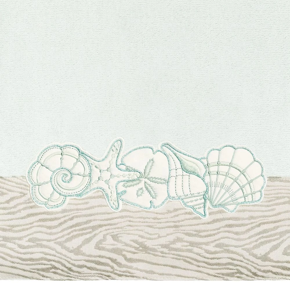 Linum Home Textiles Turkish Cotton Shell Row 2-piece Embellished Bath Towel Set 5 Linum Home Textiles Turkish Cotton Shell Row 2-piece Embellished Bath Towel Set - Image 3