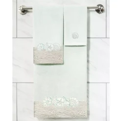 Linum Home Textiles Turkish Cotton Shell Row 2-piece Embellished Bath Towel Set 9 Linum Home Textiles Turkish Cotton Shell Row 2-piece Embellished Bath Towel Set -Camden Isle Sales Shop 6202478 ALT3