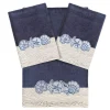 Linum Home Textiles Turkish Cotton Shell Row 3-piece Embellished Towel Set