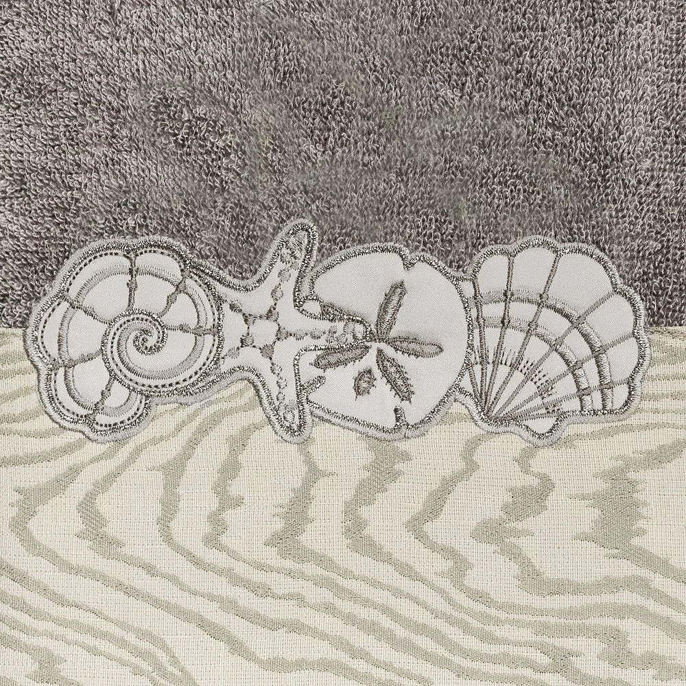 Linum Home Textiles Turkish Cotton Shell Row 4-piece Embellished Towel Set 7 Linum Home Textiles Turkish Cotton Shell Row 4-piece Embellished Towel Set - Image 5