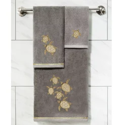 Linum Home Textiles Turkish Cotton Tortuga 2-piece Embellished Bath Towel Set 9 Linum Home Textiles Turkish Cotton Tortuga 2-piece Embellished Bath Towel Set -Camden Isle Sales Shop 6202985 ALT3