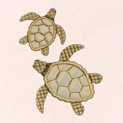 Linum Home Textiles Turkish Cotton Tortuga 2-piece Embellished Hand Towel -Camden Isle Sales Shop 6202990 ALT2