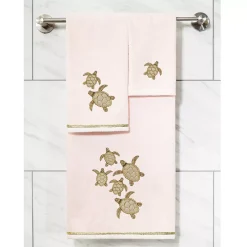 Linum Home Textiles Turkish Cotton Tortuga 2-piece Embellished Hand Towel -Camden Isle Sales Shop 6202990 ALT3