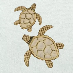 Linum Home Textiles Turkish Cotton Tortuga 3-piece Embellished Towel Set 12 Linum Home Textiles Turkish Cotton Tortuga 3-piece Embellished Towel Set -Camden Isle Sales Shop 6203003 ALT4