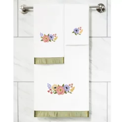 Linum Home Textiles Turkish Cotton Verano 2-piece Embellished Fingertip Towel Set -Camden Isle Sales Shop 6203051 ALT3
