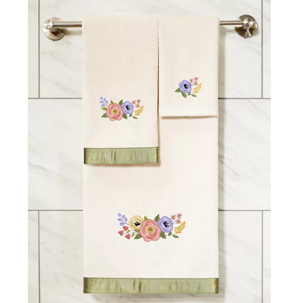 Linum Home Textiles Turkish Cotton Verano 4-piece Embellished Towel Set 8 Linum Home Textiles Turkish Cotton Verano 4-piece Embellished Towel Set - Image 6