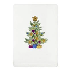 Linum Home Textiles Christmas Presents Embroidered Luxury Turkish Cotton Hand Towel